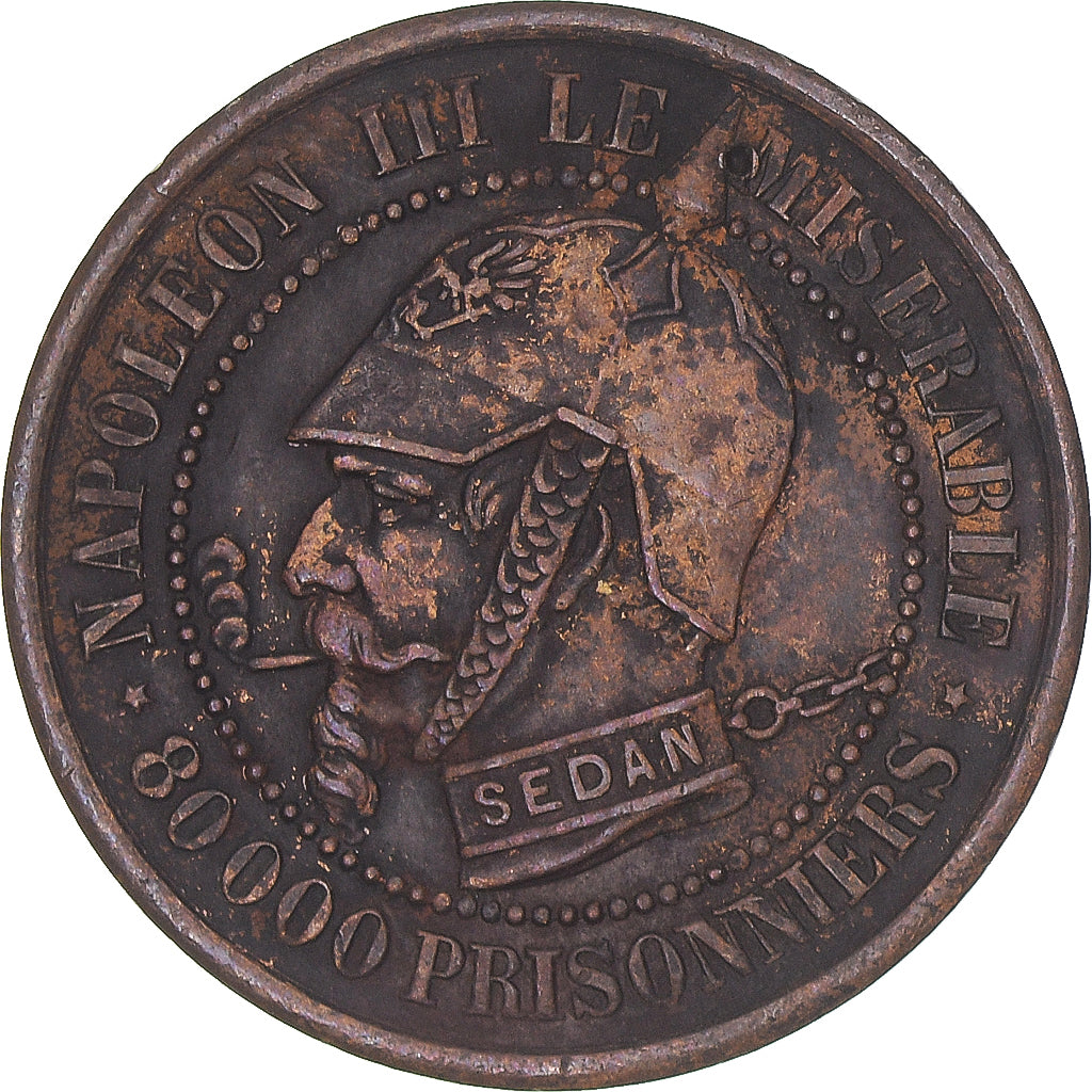 Francia, ficha, Napoléon III, Satirique, Bataille de Sedan, 1871, BB, Rame