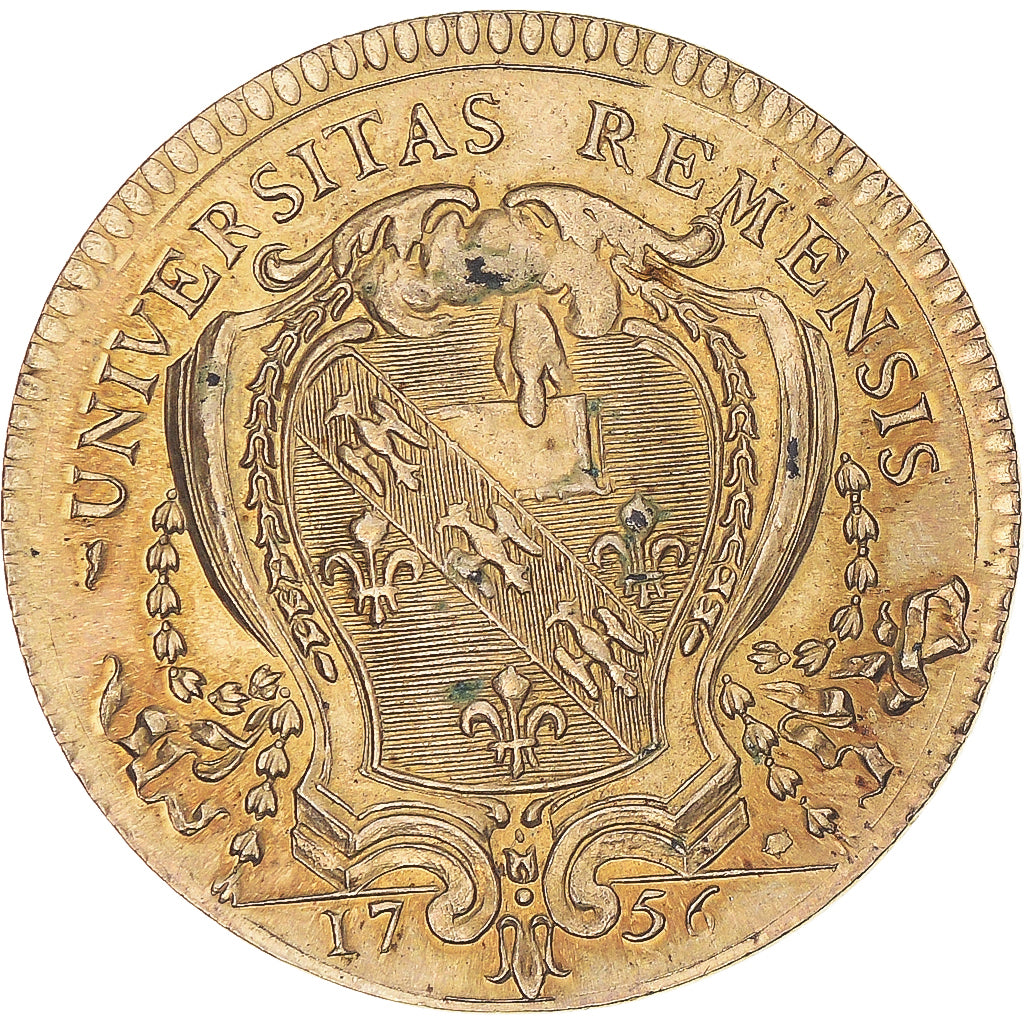 France, Token, Champagne Ardennes, Université de Reims, 1756, Restrike