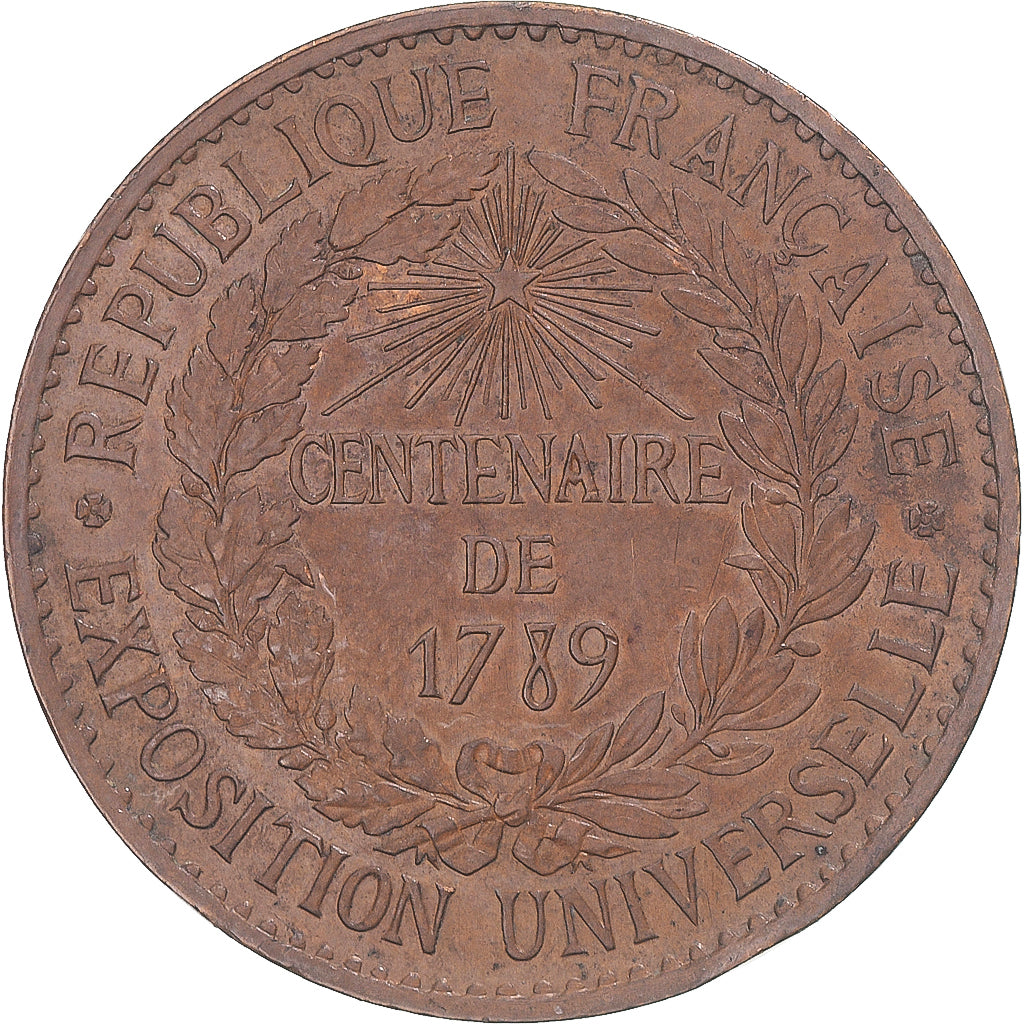 Francia, zeton, Exposition universelle de Paris, Arts & Culture, 1889, Barre