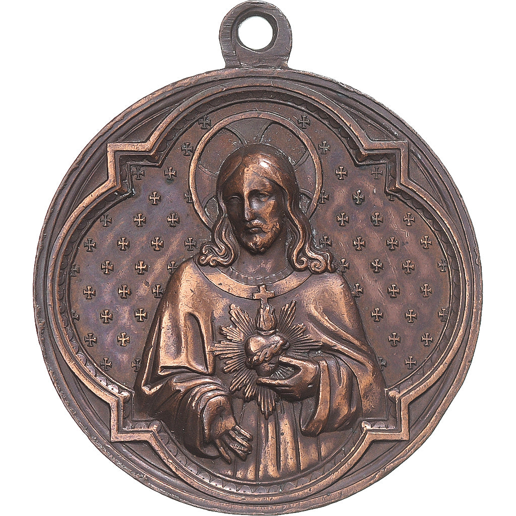 Francia, medaglia, Religion, Marie, Jésus Christ, Penin, BB+, Rame