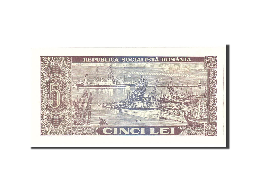 Romania, 5 Lei, 1966, Undated, KM:93a, UNC(65-70)