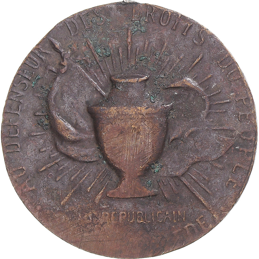 Francia, medaglia, “Vox populi”, Paul Déroulède, Troisième République