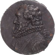 France, Medal, Buste d'Henri IV, History, Uniface, EF(40-45), Iron
