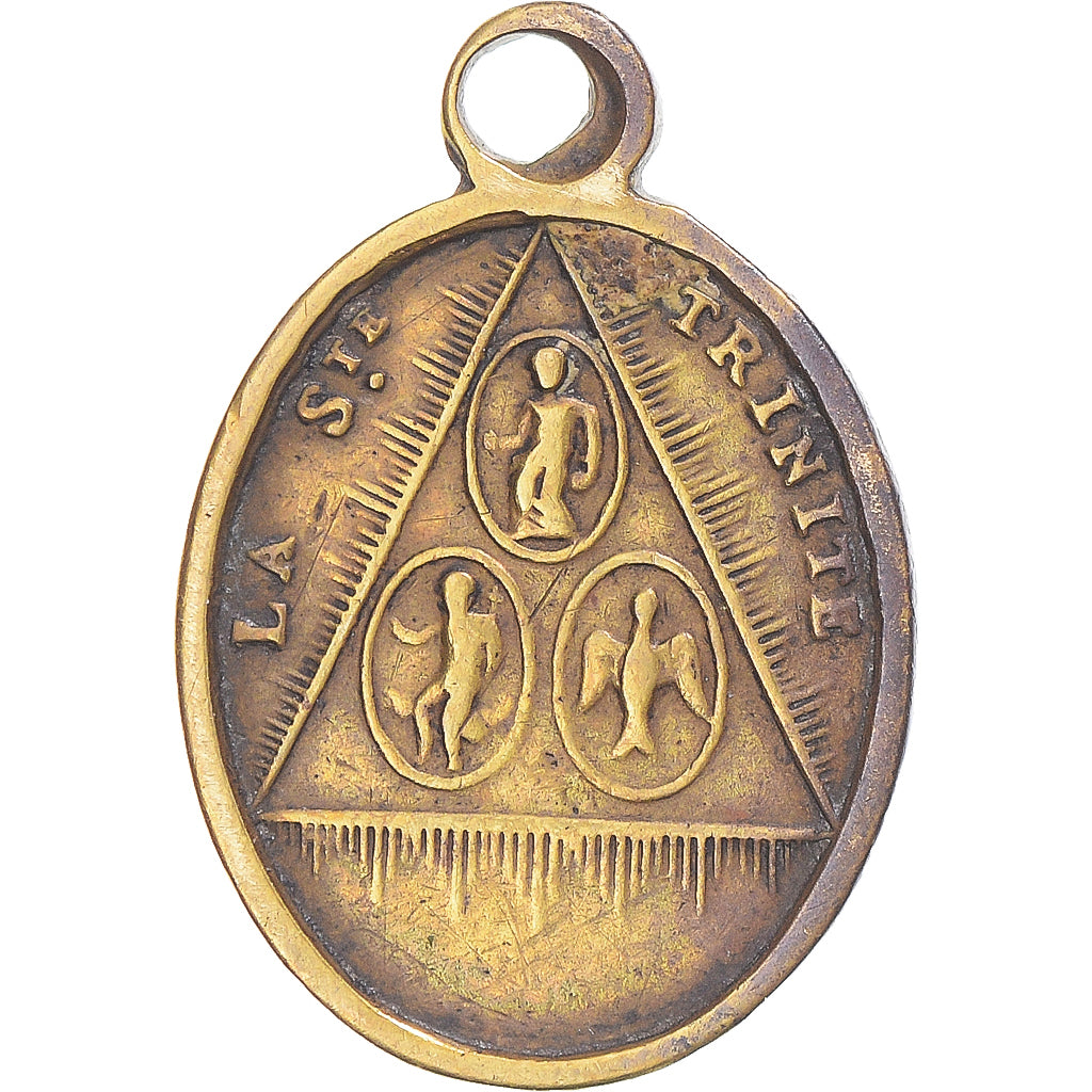 Frankreich, Medaille, La Sainte Famille, La Sainte Trinité, Religions &