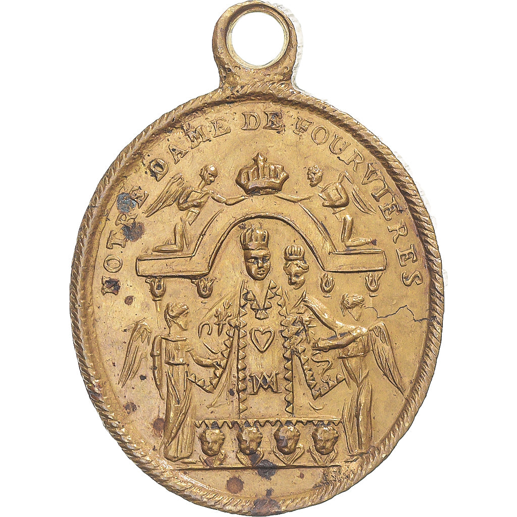 Francia, medaglia, Notre Dame de Fourvières, Religions & beliefs, BB, Ottone