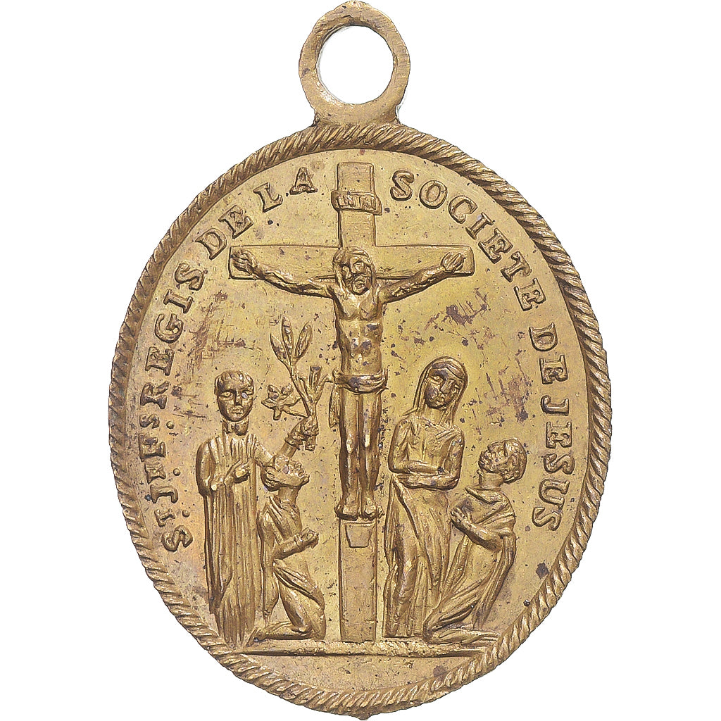 Francia, medaglia, Mort de Jean-François Régis, Religions & beliefs, BB+, Rame