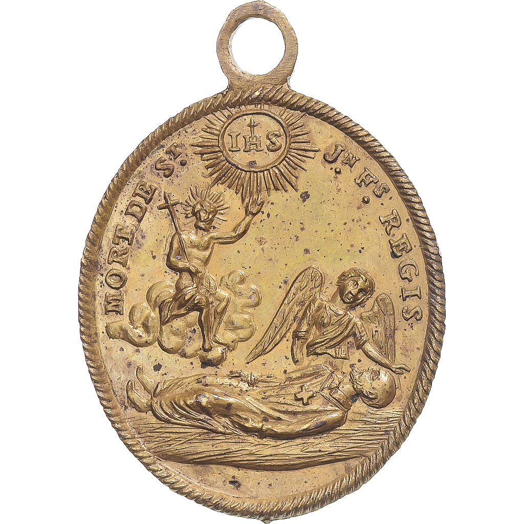 Francia, medaglia, Mort de Jean-François Régis, Religions & beliefs, BB+, Rame