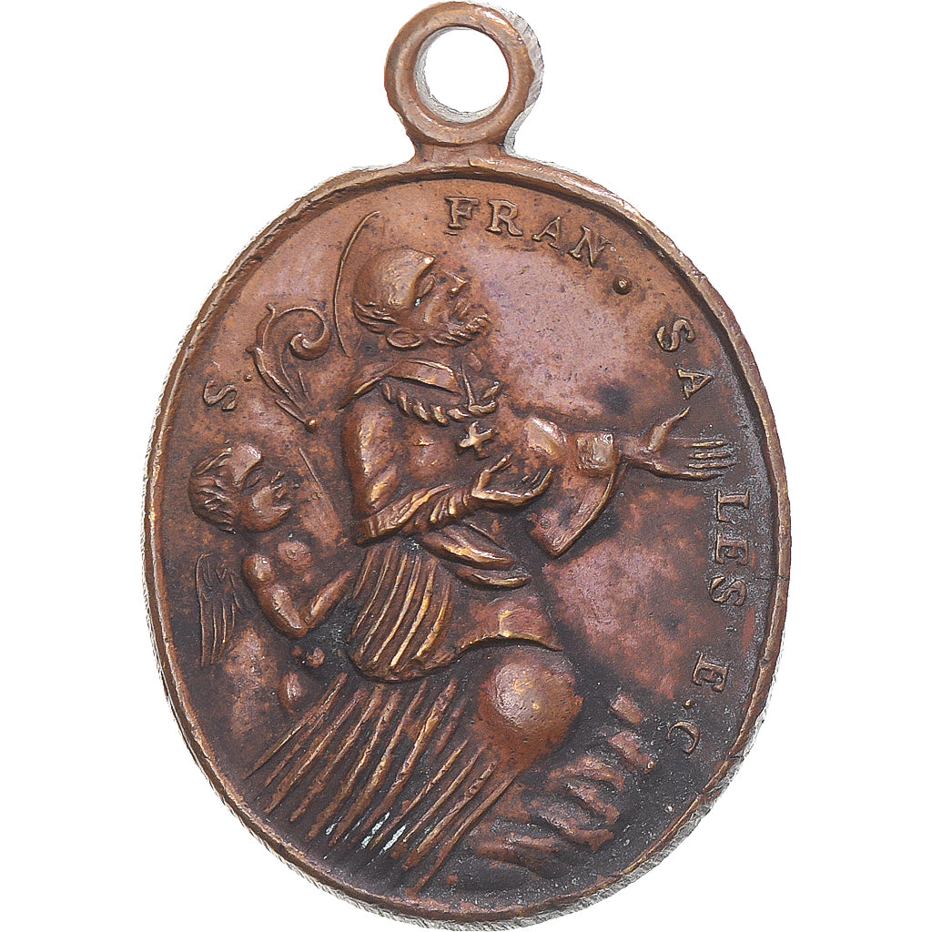 France, Medal, Saint François de Sales, Religions & beliefs, AU(50-53), Copper