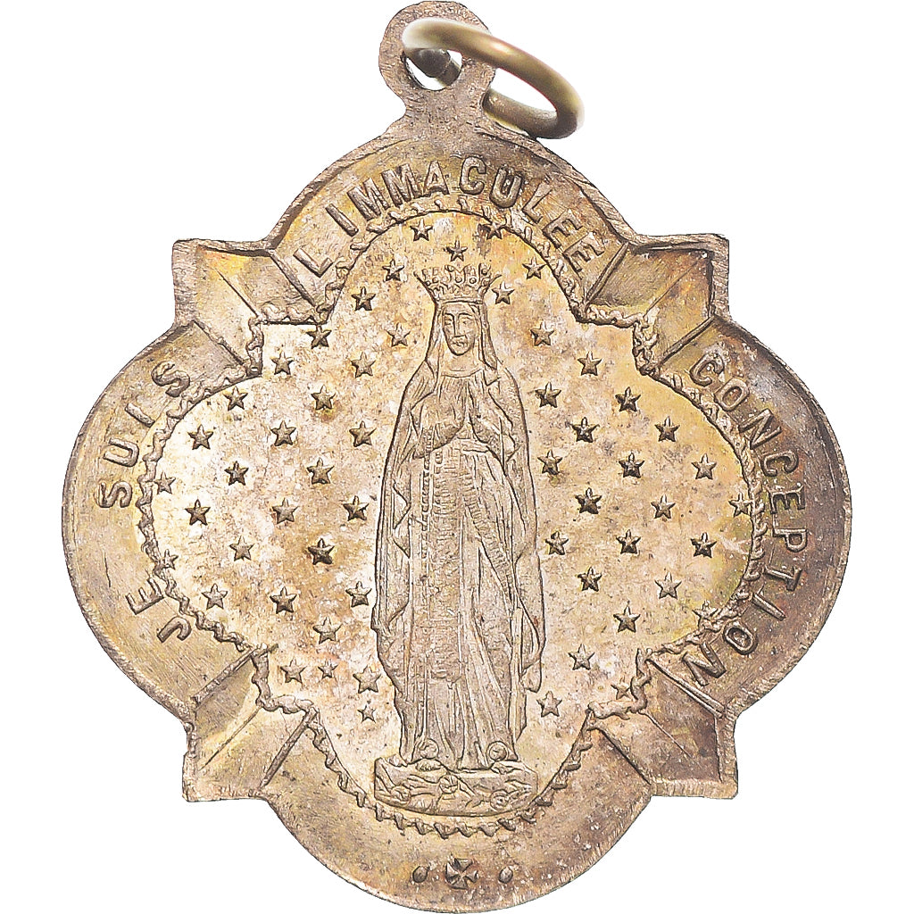 Francia, medaglia, Basilique Notre Dame de Lourdes, Religions & beliefs, SPL-