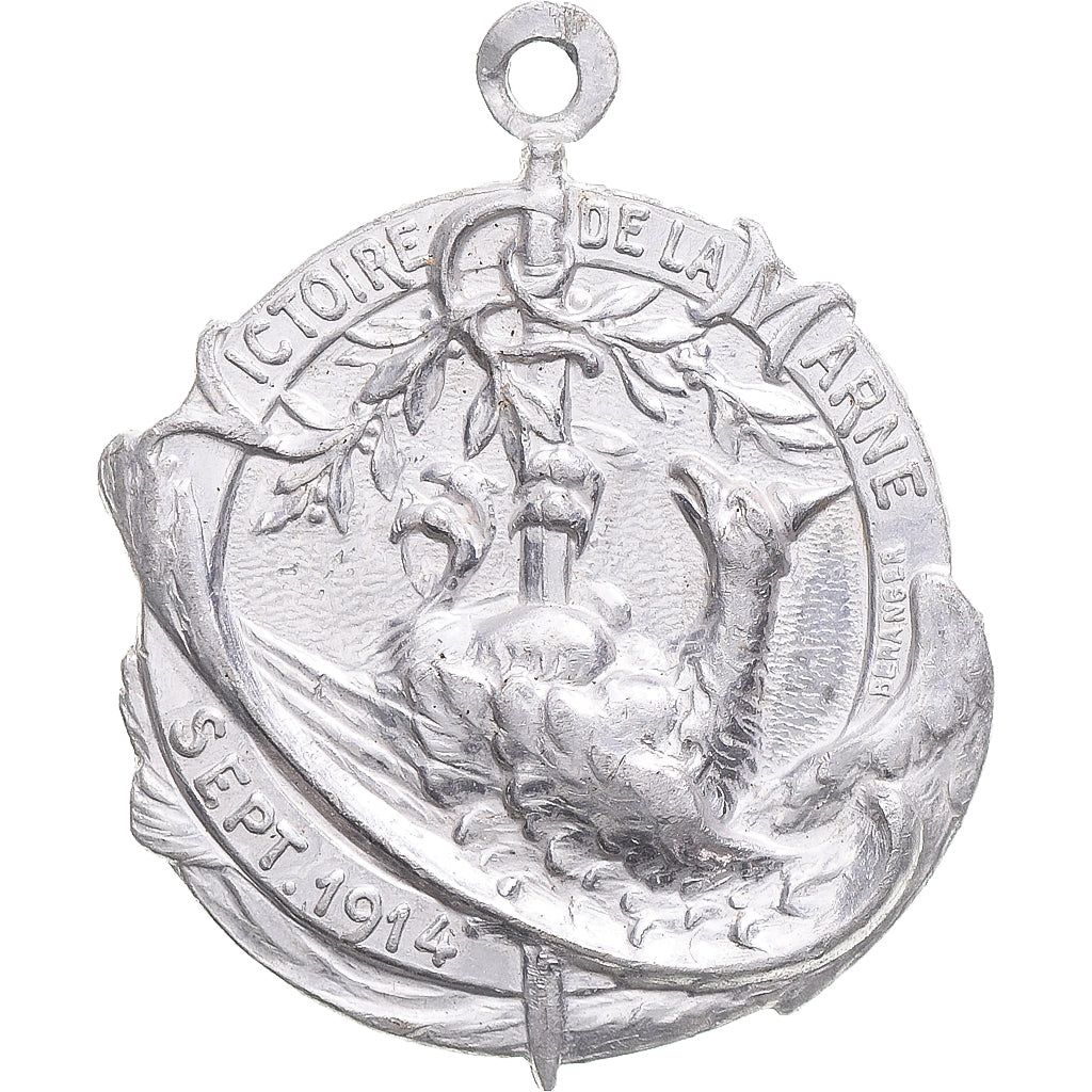 Francia, medaglia, Victoire de la Marne, WAR, 1914, Béranger, SPL-, Alluminio