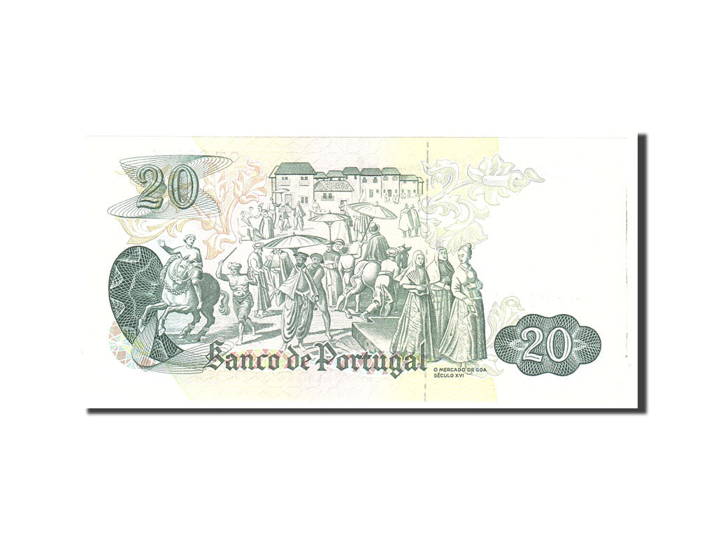 Banknote, Portugal, 20 Escudos, 1971, 1971-07-27, KM:173, UNC(65-70)