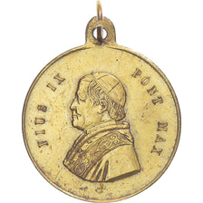 Watykan, medal, Pie IX, Jubilé, Rome, 1875, AU(50-53), Miedź
