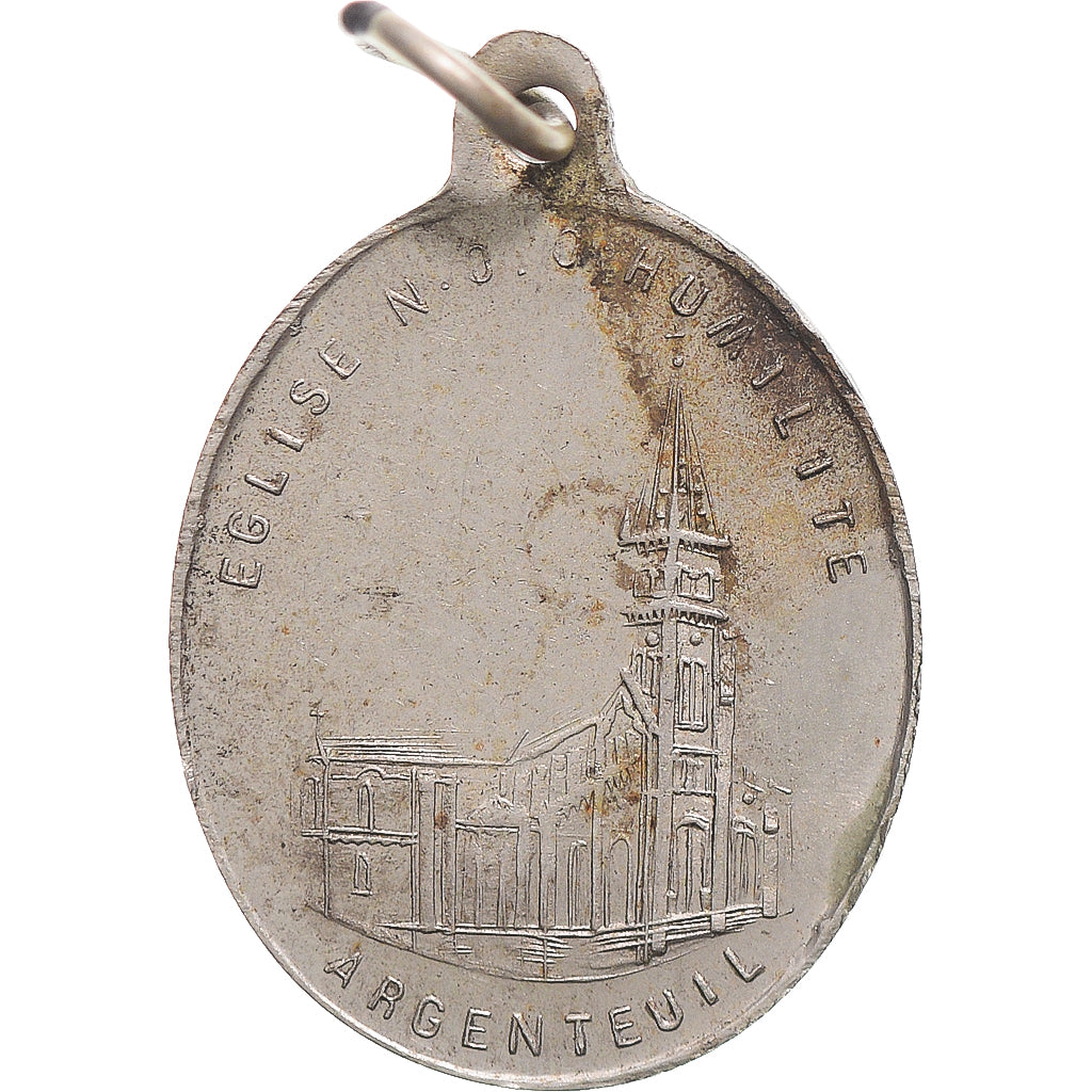 France, Medal, Notre Dame d'Humilité, Argenteuil, Religions & beliefs