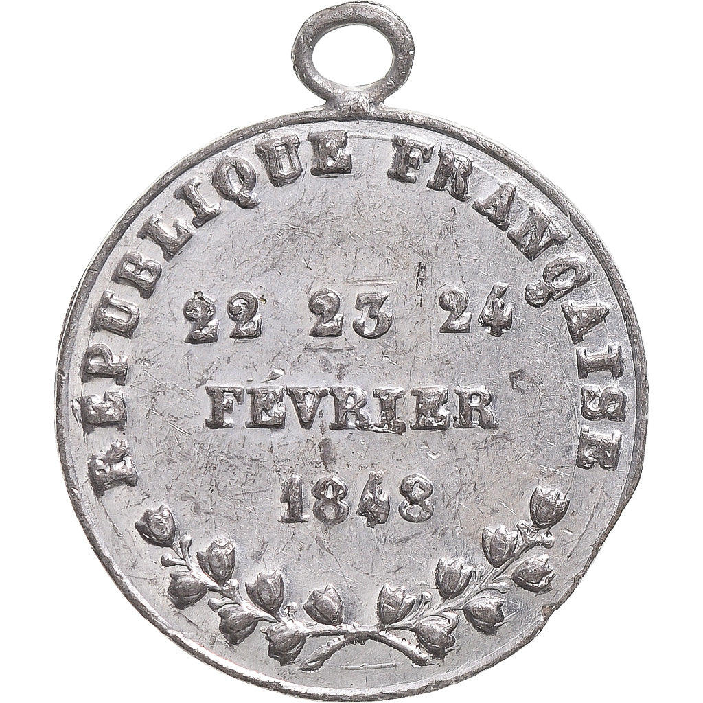 France, Medal, Deuxième République, Révolution, Journées de février, 1848