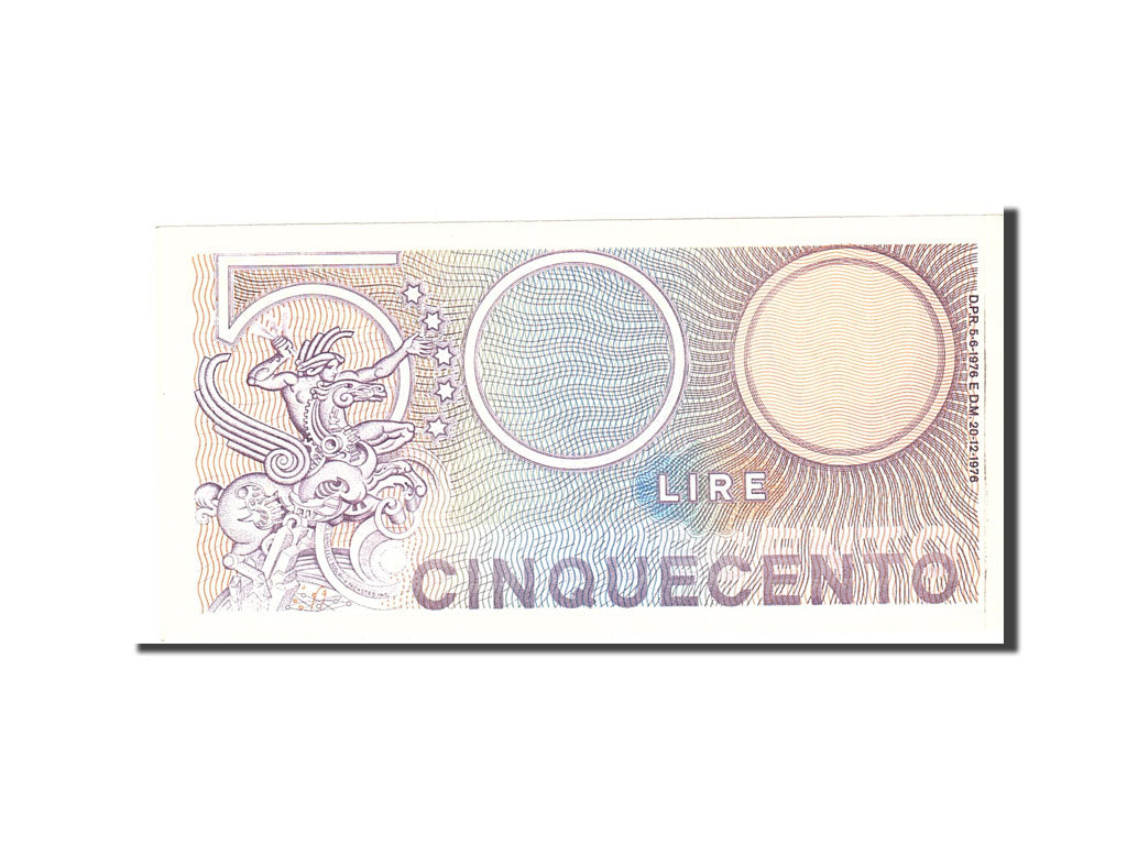 Italy, 500 Lire, 1976, KM:95, 1976-12-20, UNC(65-70)