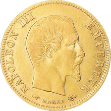 Coin, France, Napoleon III, 5 Francs, 1856, Paris, AU(50-53), Gold, KM:787.1