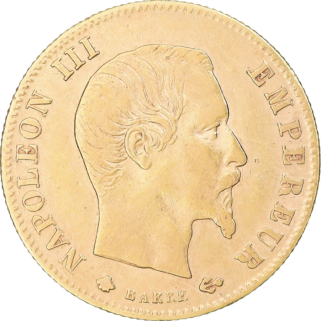 Coin, France, Napoléon III, 5 Francs, 1860, Paris, EF(40-45), Gold, KM:787.1