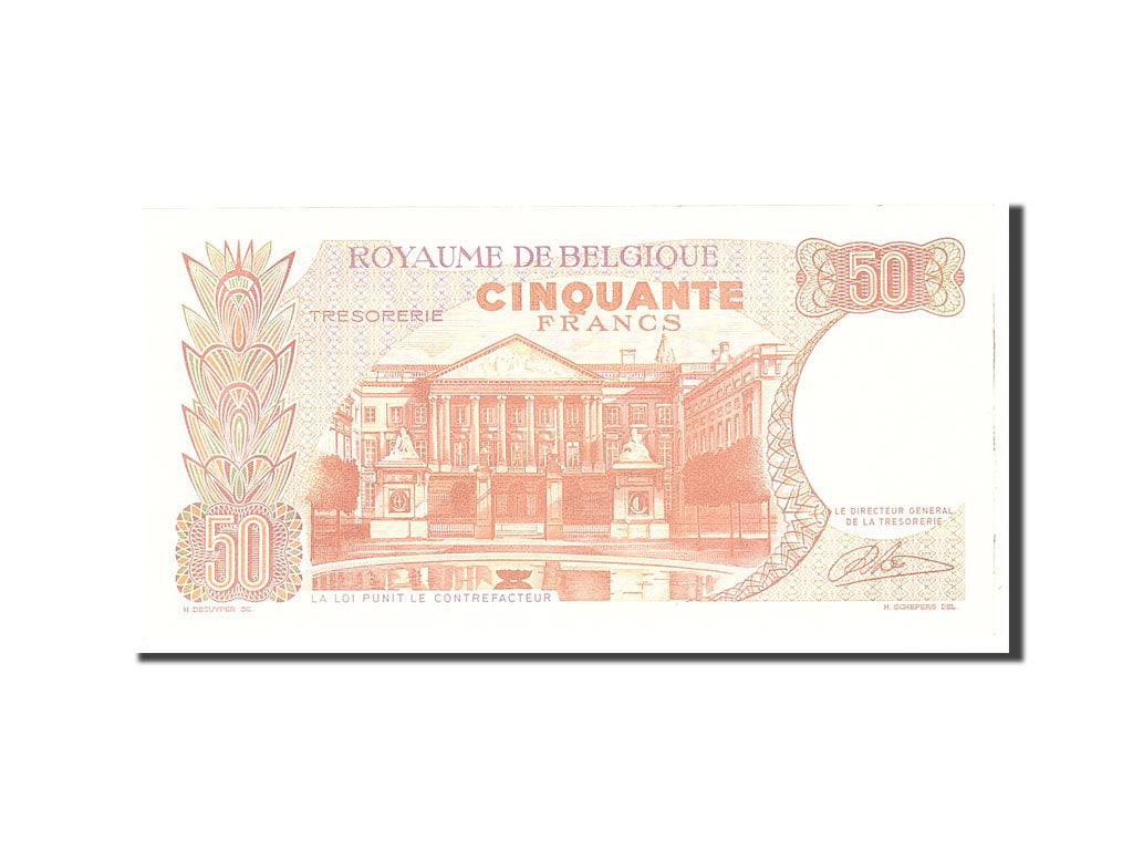 Belgium, 50 Francs, 1966, KM:139, 1966-05-16, UNC(65-70)
