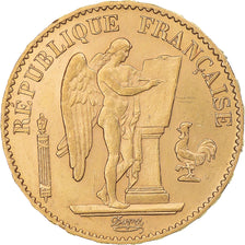 Monnaie, France, Génie, 20 Francs, 1886, Paris, TTB+, Or, Gadoury:1063, KM:825