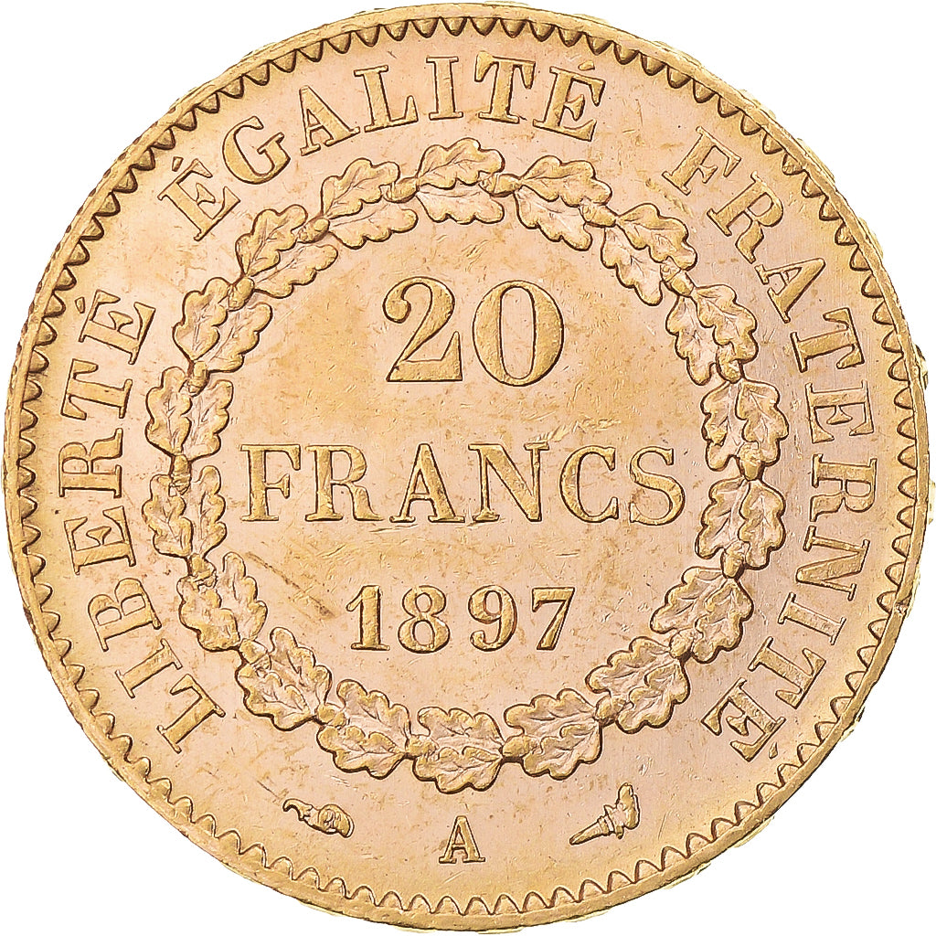 Monnaie, France, Génie, 20 Francs, 1897, Paris, SUP, Or, Gadoury:1063, KM:825