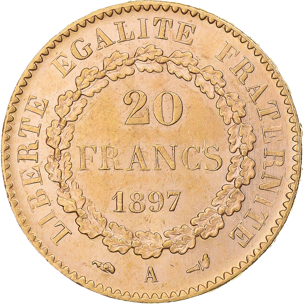 Monnaie, France, Génie, 20 Francs, 1897, Paris, SUP, Or, Gadoury:1063, KM:825