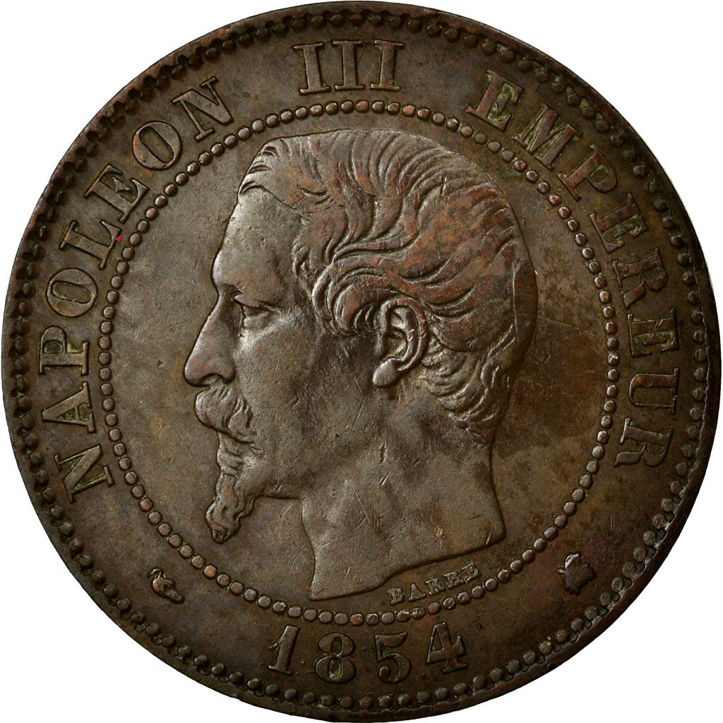 Monnaie, France, Napoleon III, Napoléon III, 2 Centimes, 1854, Bordeaux, TTB