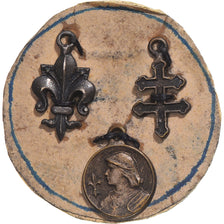 France, Medal, Jeanne d'Arc, Pélissame, Souvenir, 1947, EF(40-45), Cardboard