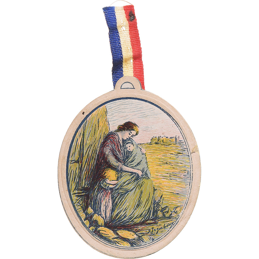 Francia, medaglia, Journée Nationale des Orphelins, WAR, 1916, SPL-, Cardboard