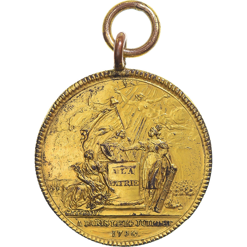 orden, Frankreich, Medaille, 1790, Confédération des François, SS, Copper