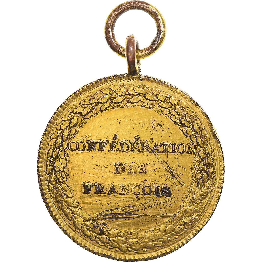 orden, Frankreich, Medaille, 1790, Confédération des François, SS, Copper