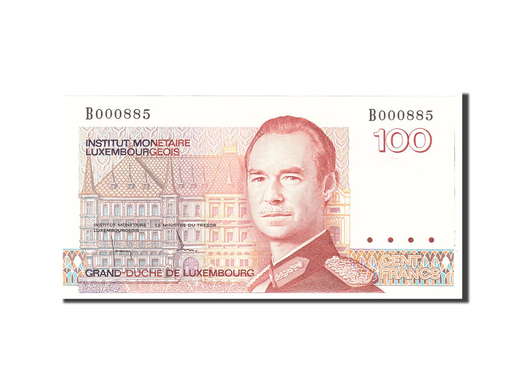 Banknote, Luxembourg, 100 Francs, 1980, 1980-08-14, KM:57a, UNC(65-70)
