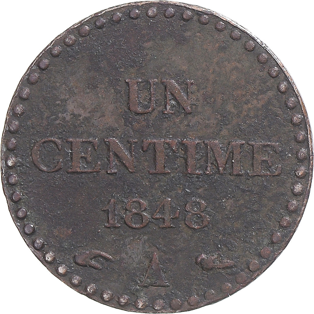 Coin, France, Dupré, Centime, 1848, Paris, VF(30-35), Bronze, KM:754