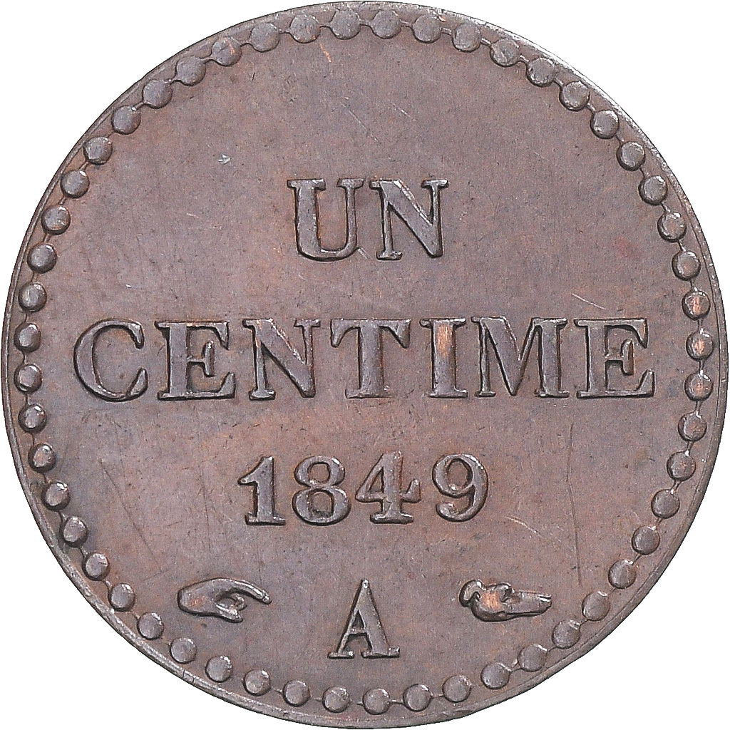 Coin, France, Dupré, Centime, 1849, Paris, EF(40-45), Bronze, KM:754