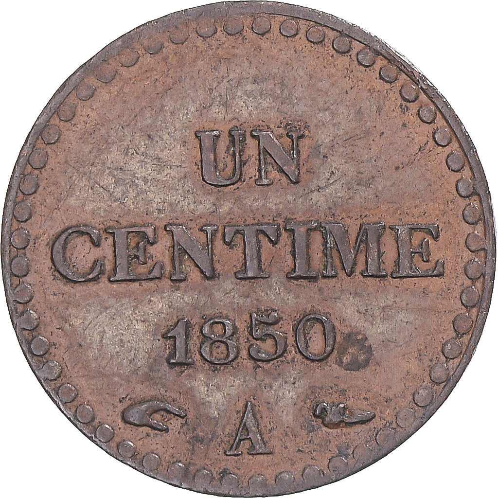 Coin, France, Dupré, Centime, 1850, Paris, EF(40-45), Bronze, KM:754