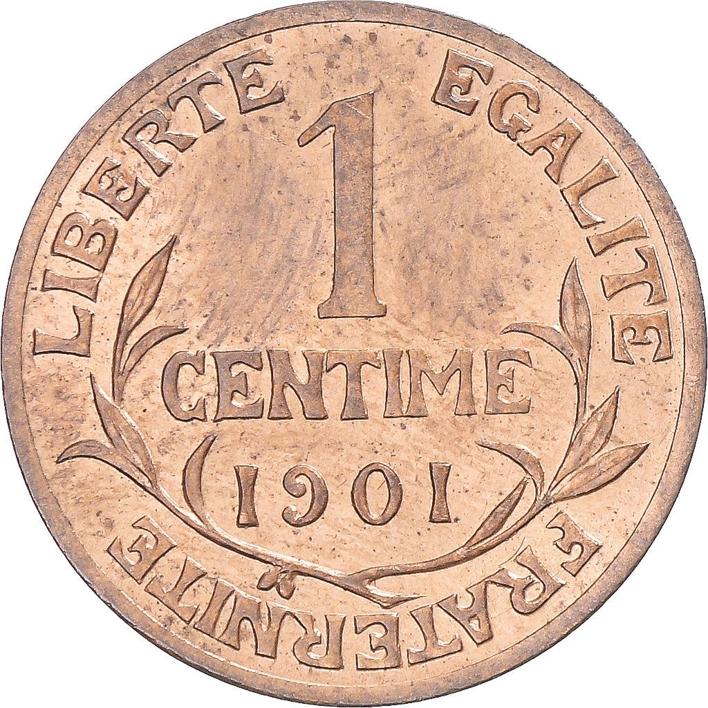 Francia, 1 Centime, Dupuis, 1901, Paris, Bronzo, BB+, Gadoury:90