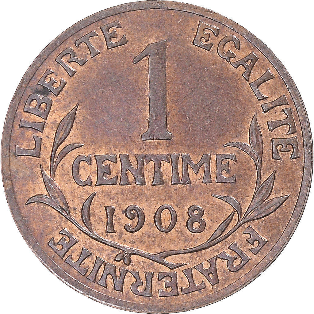 Coin, France, Dupuis, Centime, 1908, Paris, AU(55-58), Bronze, KM:840