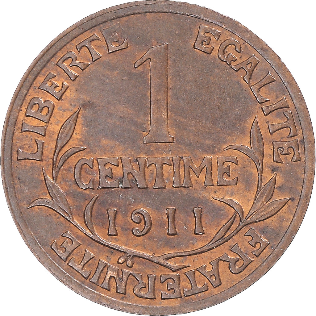 Coin, France, Dupuis, Centime, 1911, Paris, AU(50-53), Bronze, KM:840