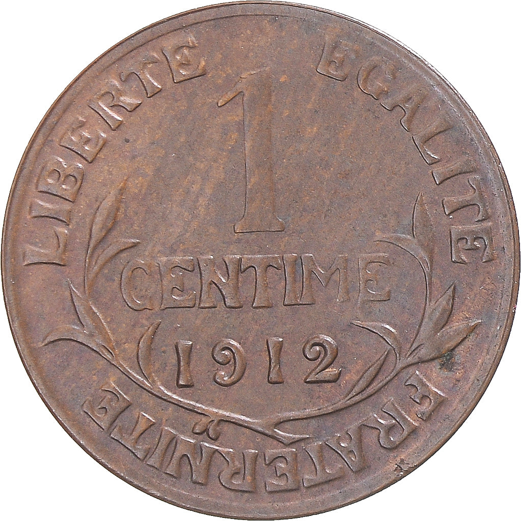 Coin, France, Dupuis, Centime, 1912, Paris, AU(55-58), Bronze, KM:840