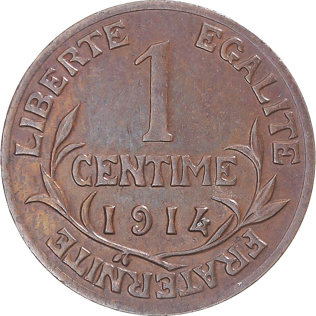 Coin, France, Dupuis, Centime, 1914, Paris, AU(50-53), Bronze, KM:840
