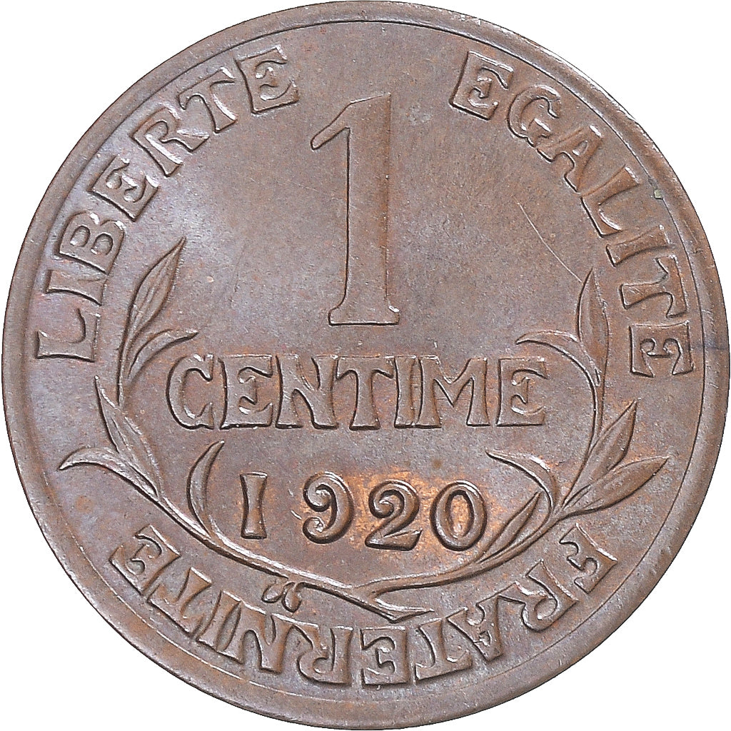 Coin, France, Dupuis, Centime, 1920, Paris, AU(55-58), Bronze, KM:840