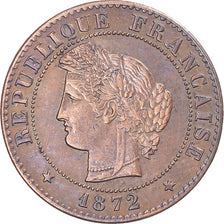 Coin, France, Cérès, Centime, 1872, Paris, AU(55-58), Bronze, KM:826.1