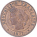 Coin, France, Cérès, Centime, 1877, Paris, AU(50-53), Bronze, KM:826.1