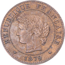 Coin, France, Cérès, Centime, 1879, Paris, AU(50-53), Bronze, KM:826.1