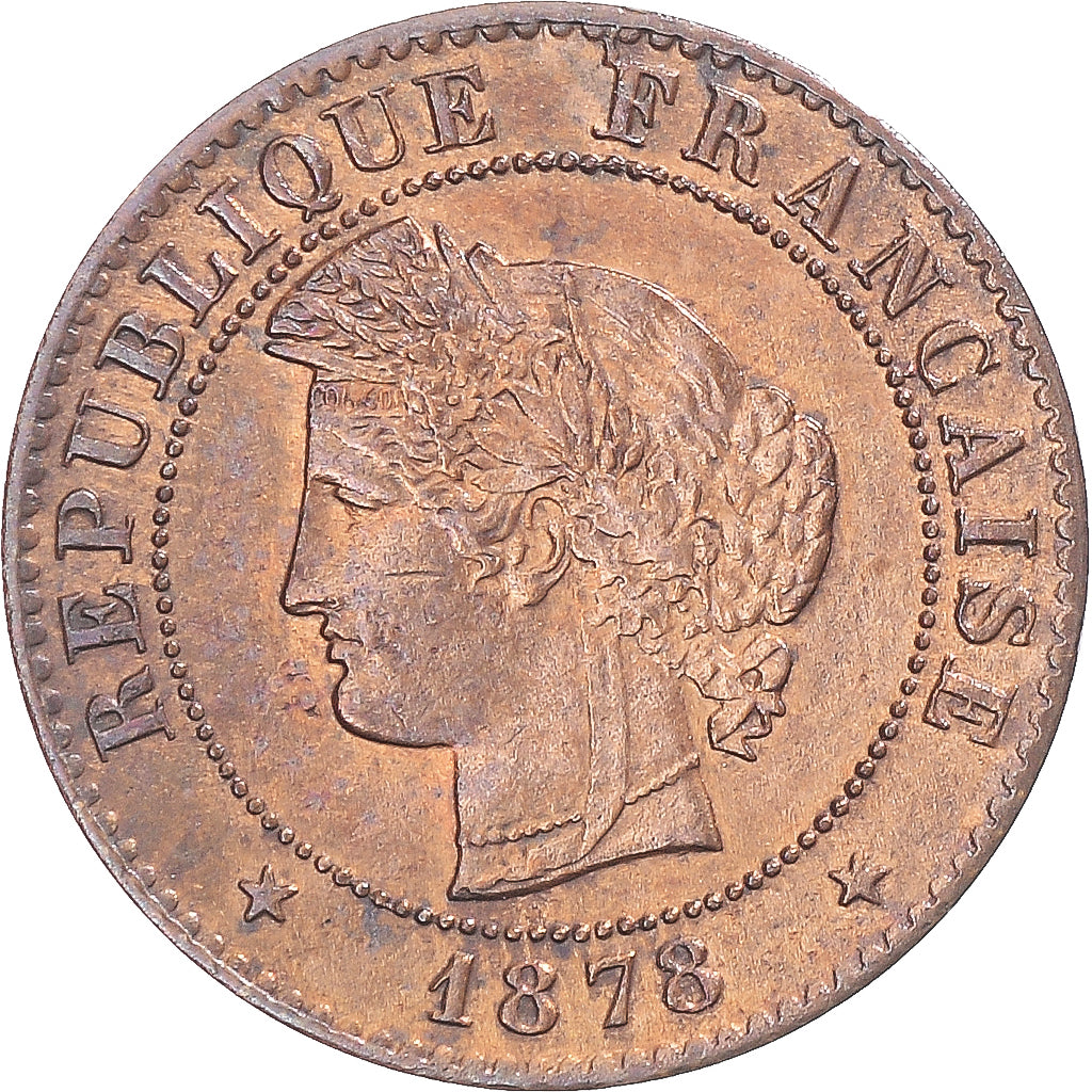 Moneta, Francia, Cérès, Centime, 1878, Paris, BB+, Bronzo, KM:826.1