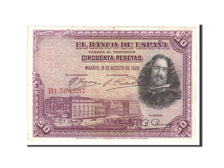 Banknote, Spain, 50 Pesetas, 1928, 1928-08-15, KM:75b, EF(40-45)