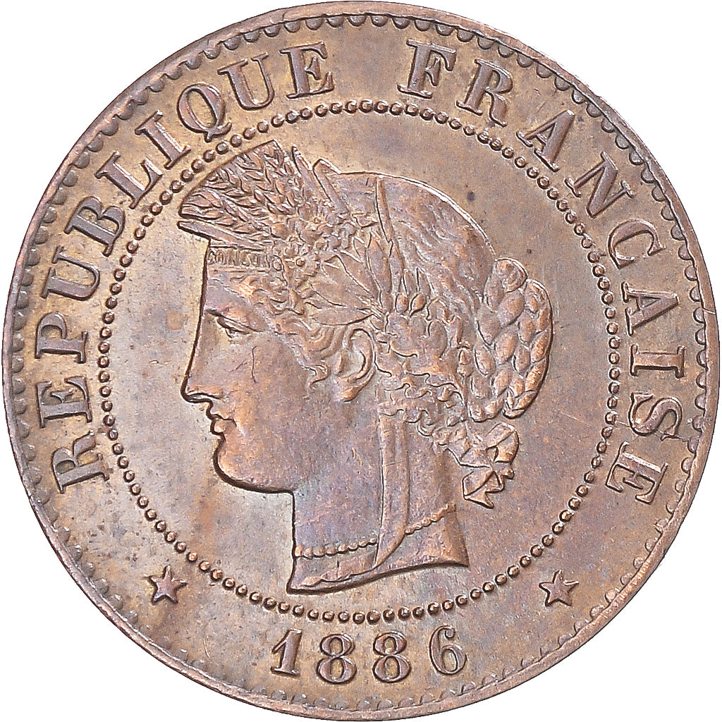 Coin, France, Cérès, Centime, 1886, Paris, AU(50-53), Bronze, Gadoury:88