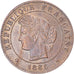 Monnaie, France, Cérès, Centime, 1886, Paris, TTB+, Bronze, Gadoury:88