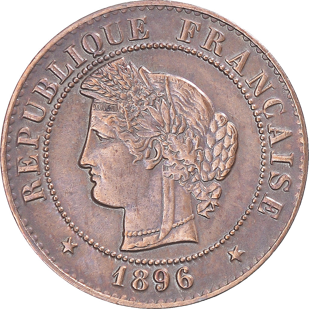 Coin, France, Cérès, Centime, 1896, Paris, AU(50-53), Bronze, KM:826.1