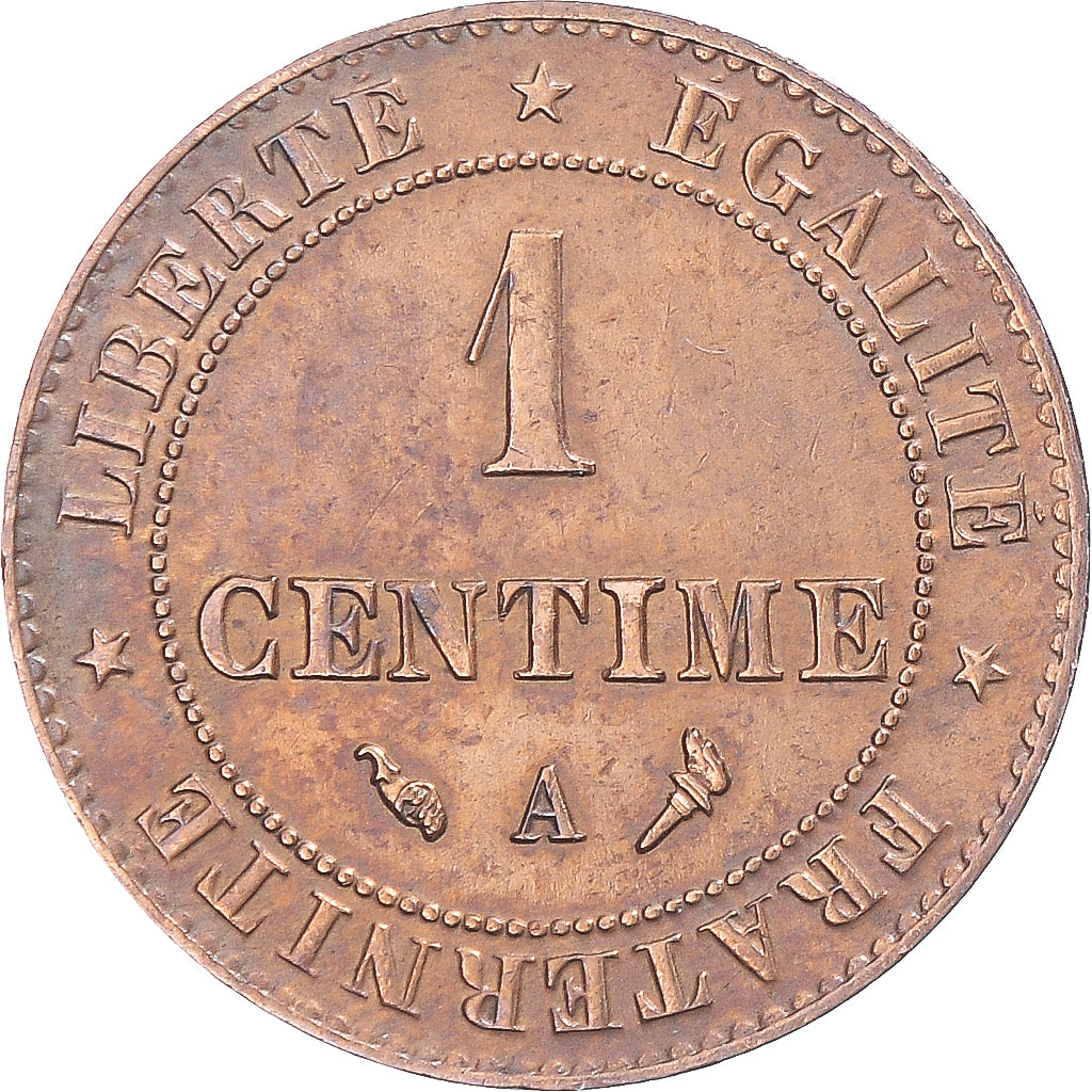 Coin, France, Cérès, Centime, 1897, Paris, AU(50-53), Bronze, KM:826.1