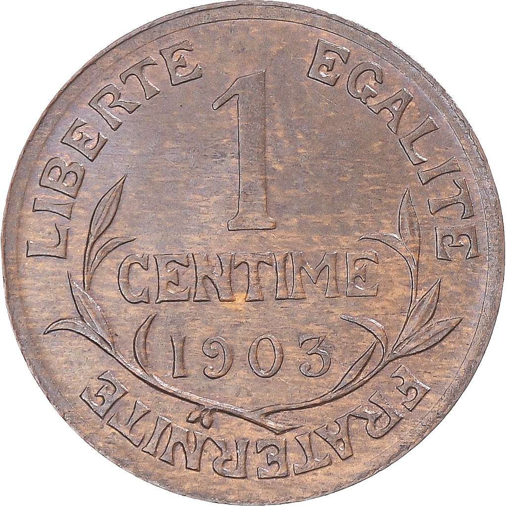 France, 1 Centime, Dupuis, 1903, Paris, Bronze, AU(55-58), Gadoury:90